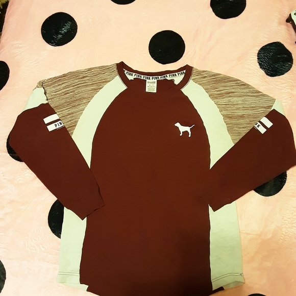 Pink Victoria's Secret Varsity Crew Pullover XS - Picture 3 of 5